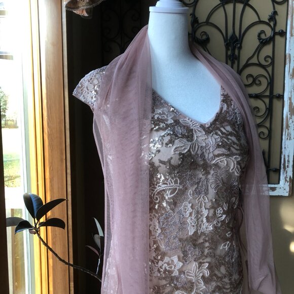 Alex Evenings Petite Emily Embroidered Fit and Flare Dress - Style #8217897 NWT - Picture 8 of 14